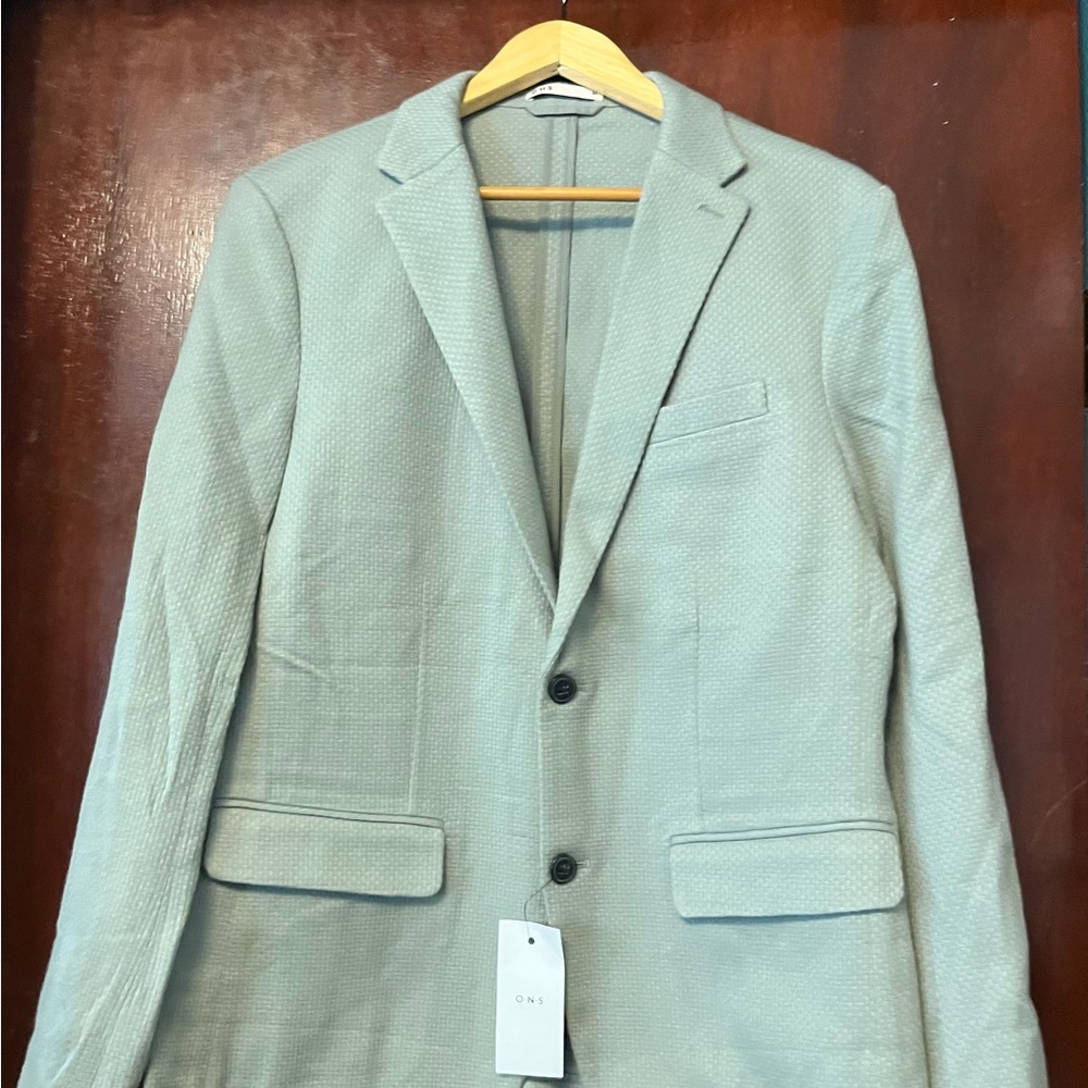 Men’s ONS Dusty Green 100% Cotton Blazer